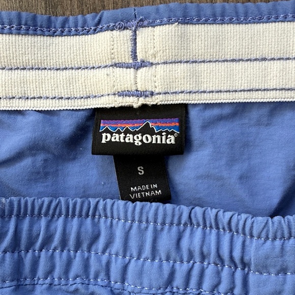 Patagonia Women’s Baggies Light Blue Nylon 5” Shorts- Size S - Picture 2 of 5